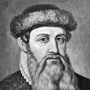 Fiche de la star Johannes Gutenberg